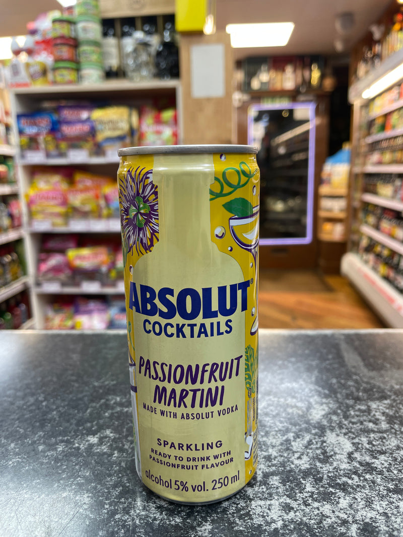 Absolut Cocktails Passionfruit Martini Can 250ml