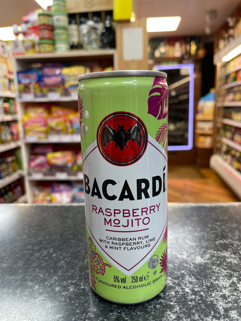 Bacardi Raspberry Mojito Can 250ml