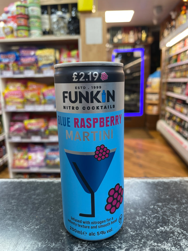 Funkin Blue Raspberry Martini Can 250ml