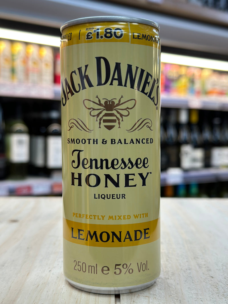 Jack Daniel’s Honey & Lemonade Pre Mixed Can 250ml