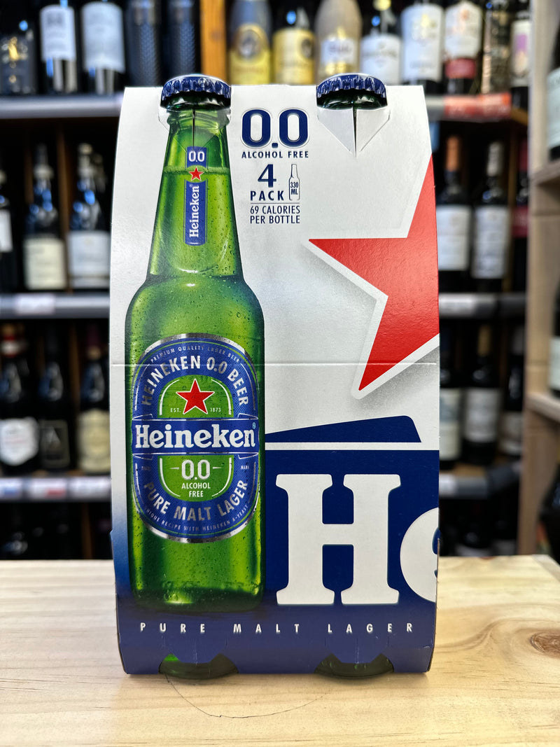 Heineken Alcohol Free Beer 4x330ml Bottles