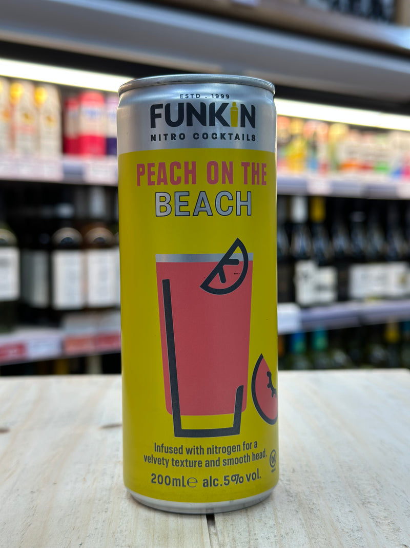 Funkin Peach On The Beach Pre Mixed Can 250ml