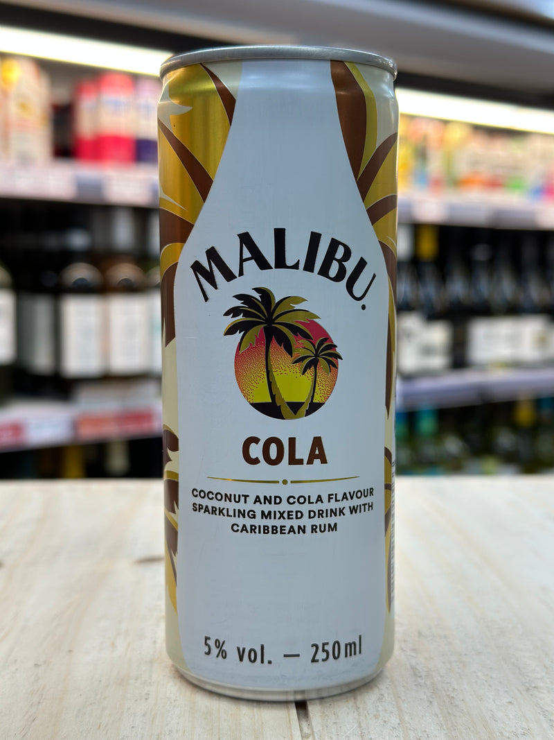 Malibu Cola Pre Mixed Can 250ml