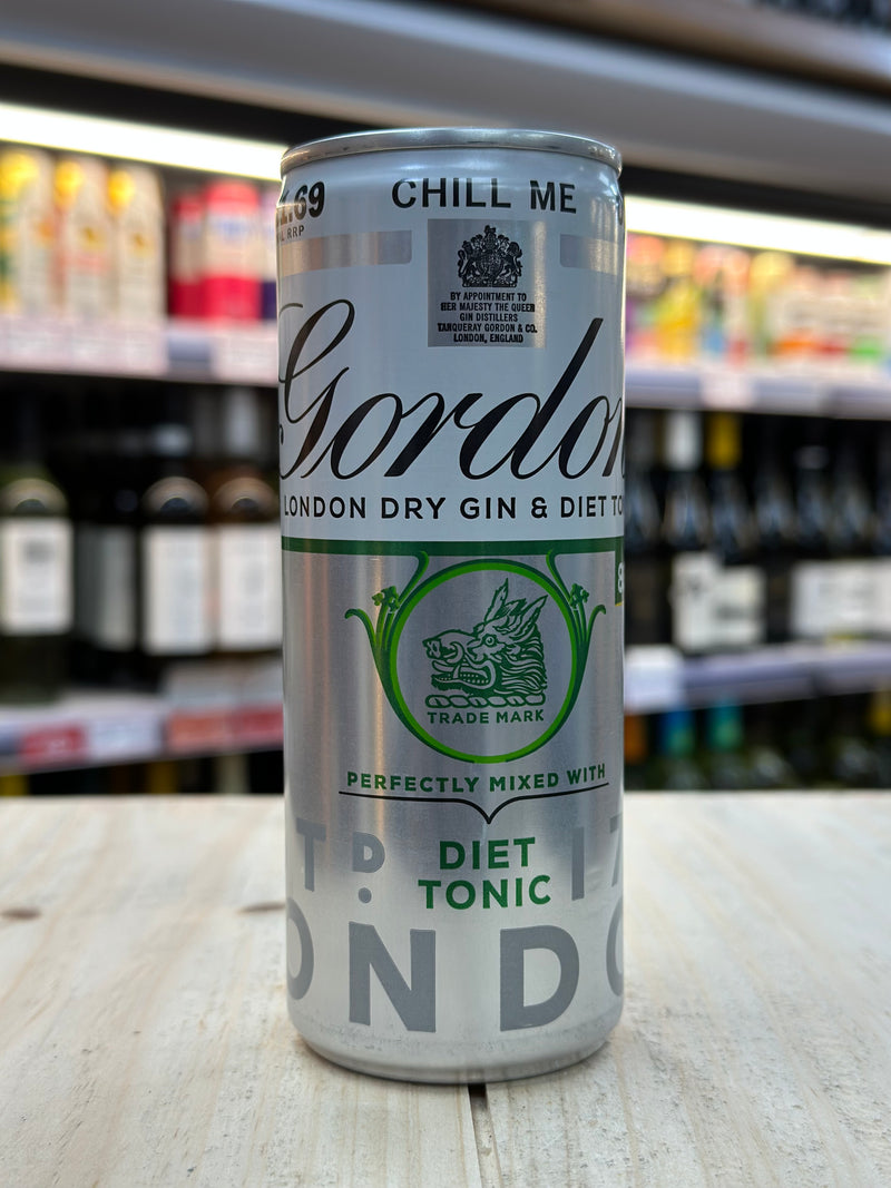 Gordon’s Diet Tonic Pre Mixed Can 250ml