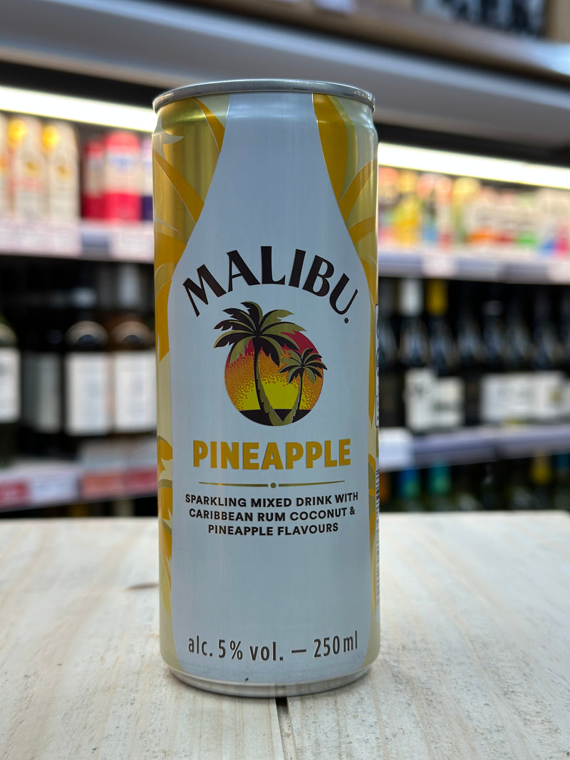 Malibu Pineapple Pre Mixed Can 250ml