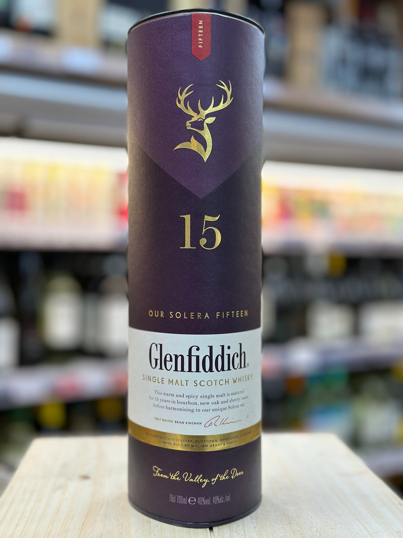 Glenfiddich Single Malt Scotch Whisky 15 Years Old 70cl