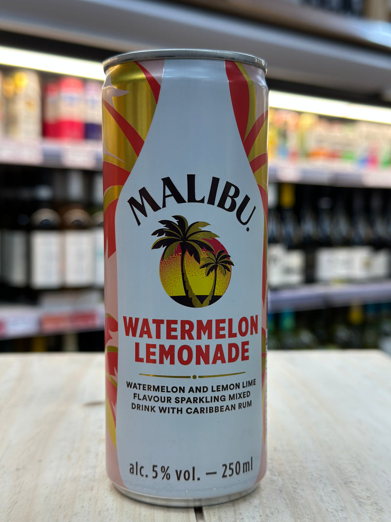 Malibu Watermelon Lemonade Pre Mixed Can 250ml