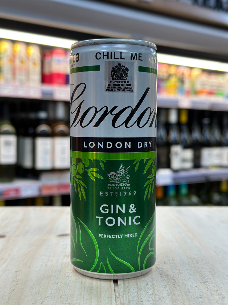 Gordon’s Gin & Tonic Pre Mixed Can 250ml