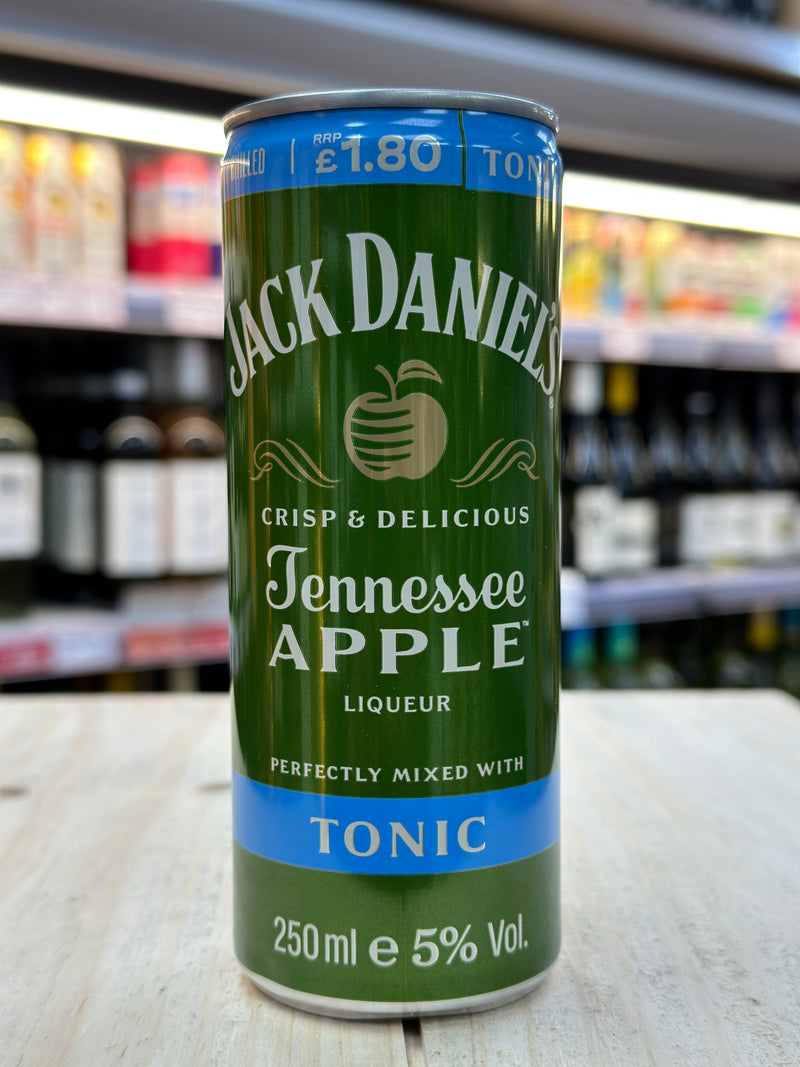 Jack Daniel’s Apple & Tonic Pre Mixed Can 250ml