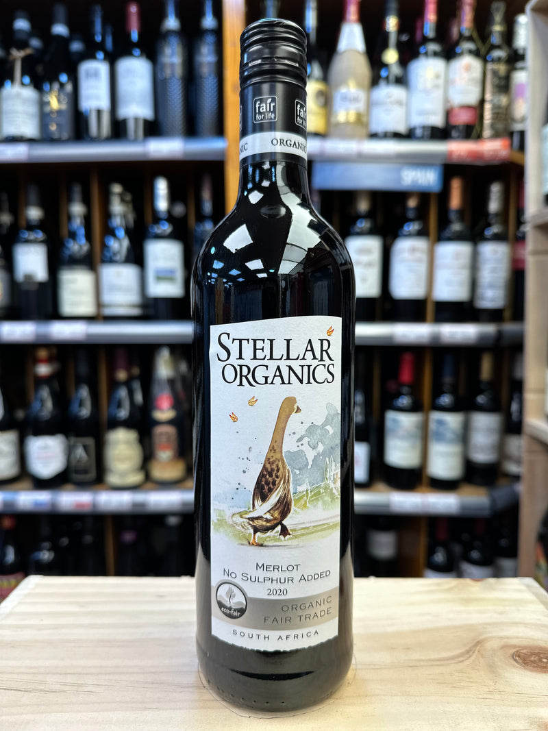 Stellar Organics Merlot No Sulphur Added 75cl