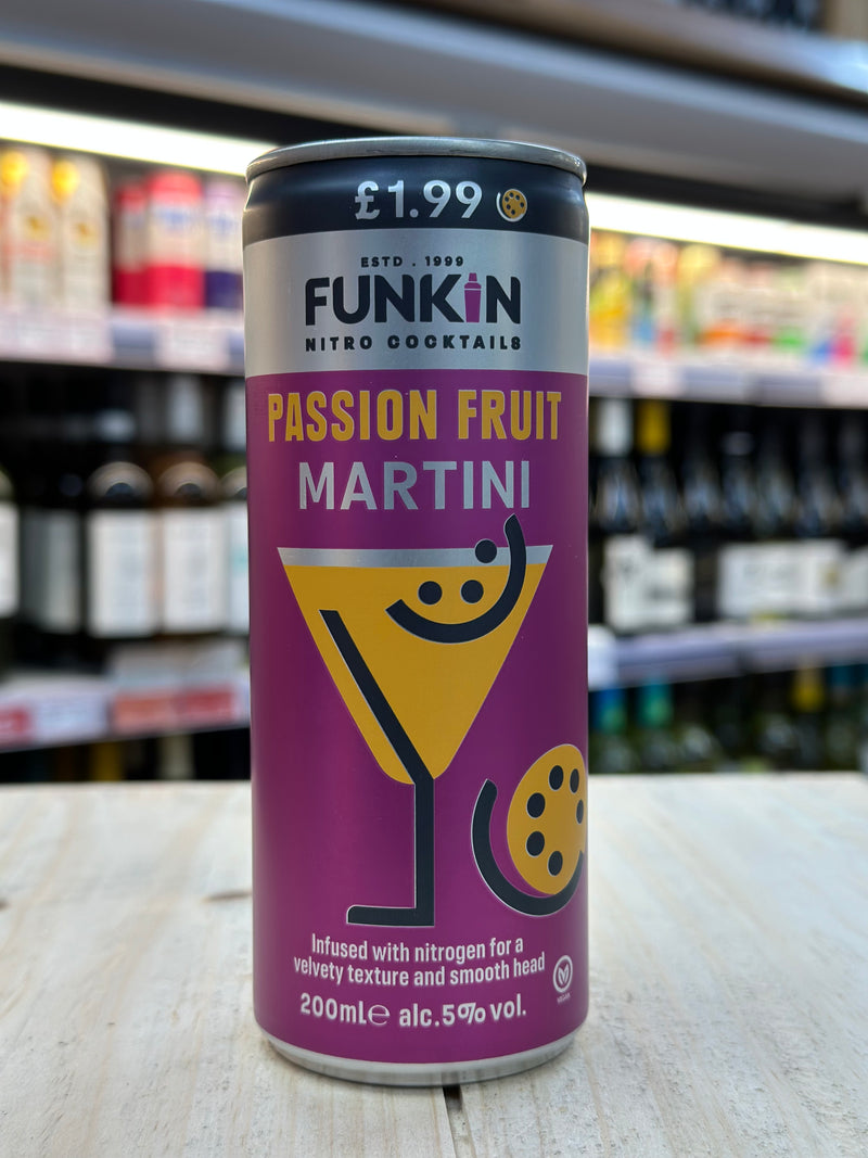 Funkin Passion Fruit Martini Pre Mixed Can 250ml