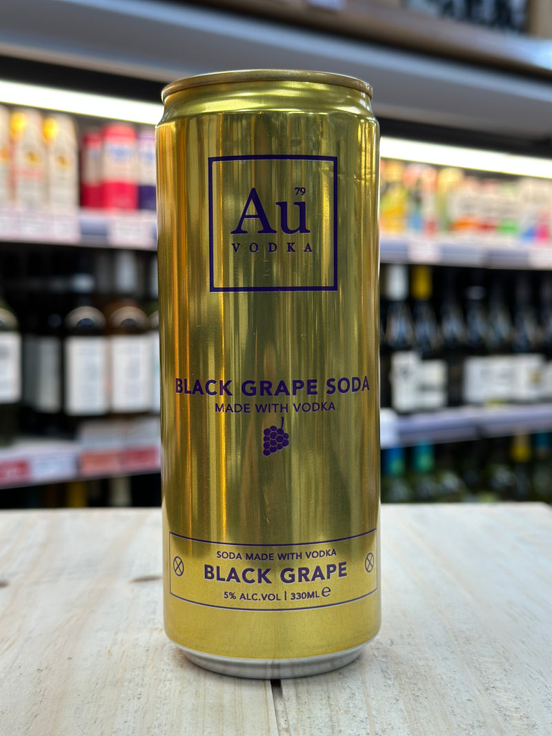 Au Vodka Black Grape Soda Pre Mixed Can 330ml